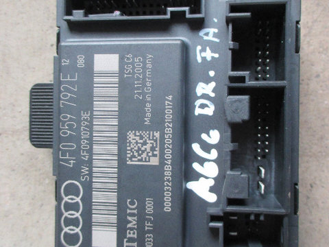 Modul usa dreapta fata 4F0959792E Audi A6 C6 (4F) 2005 2006 2007 2008...