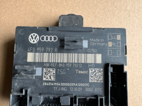 Modul usa dreapta fata Audi A6 C6 Cod 4F0959792R/4F0 959 792 R