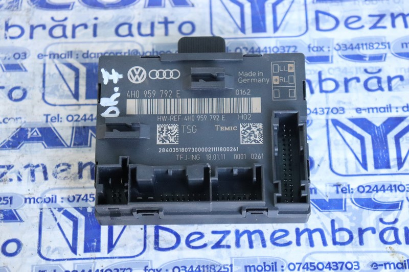 MODUL USA DREAPTA FATA AUDI A8 D4 DIN 2011, COD: 4H0959792E