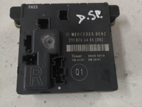 Modul usa dreapta spate MERCEDES-BENZ E-CLASS (W211) [ 2002 - 2009 ] OEM 2118703485