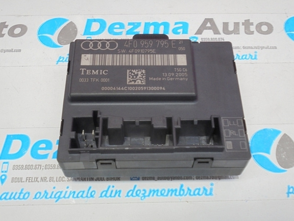 Modul usa stanga spate, 4F0959795E, Audi A6 (4F2) 