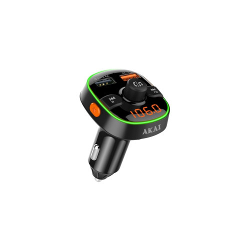 Modulator FM Akai , Bluetooth, USB, functie incarcator telefon, microfon incorporat, afisaj LED AL-160321-4