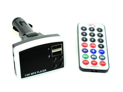 Modulator FM MP3 si incarcator telefon USB. Voltaj dual: 12V - 24V AL-160817-18