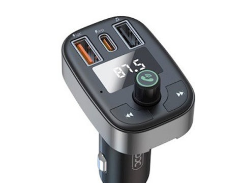 Modulator MP3 smart cu functie handsfree auto Bluetooth si incarcator auto USB-C 25W + USB-A 25W ERK AL-030523-10