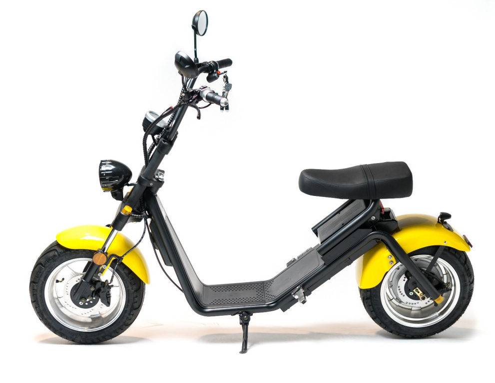 Moped Electric FreeWheel Motor S1 Galben Autonomie 40 Km Viteza 45 Km/h Omologat Rar Motor 1200 W 42506584