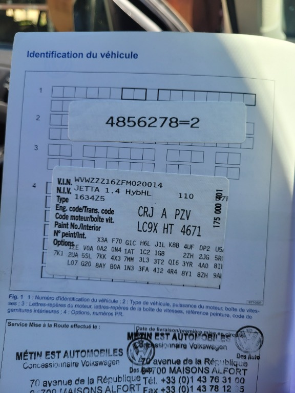 Motor 1.4 tsi cod CRJ Volkswagen Jetta Hybrid 2015 126000 KM