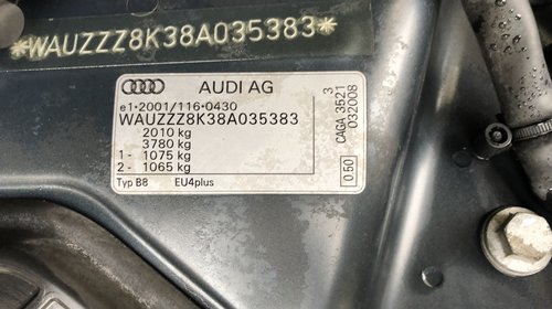 Motor 2.0 TDI CAGA audi a4 b8 220000 km 