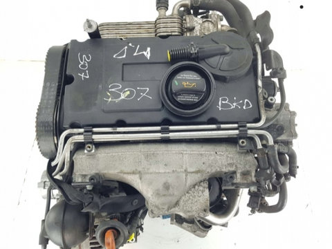 Motor BKD Vw Golf 4 1.9 tdi an fab 2009 cod motor complet fara anexe BKD 140cp e4