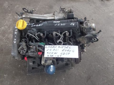 Motor + pompa + injectoare K9K-K7 / 1.5 TDI / E4 / 68 CP / Dacia Logan