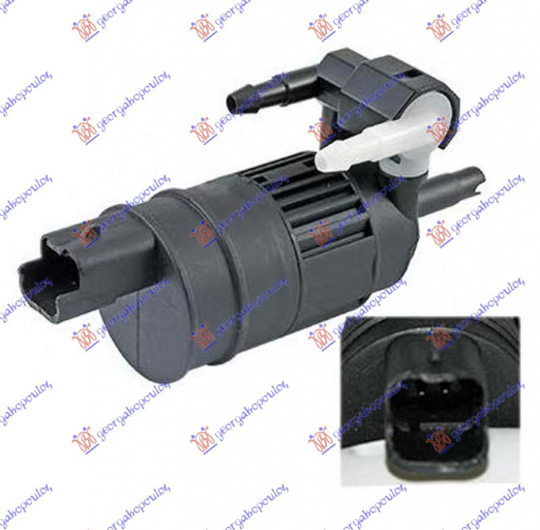 MOTOR PTR.VAS SPALATOR PARBRIZ - RENAULT TWINGO 98-00, RENAULT, RENAULT TWINGO 98-00, 016908450