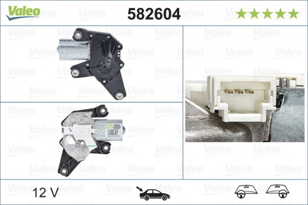 Motor stergator DACIA SANDERO VALEO 582604