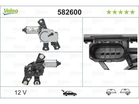 Motor stergator luneta VW Passat (B7 (36)), 11.2010-2015, Combi Spate , VALEO