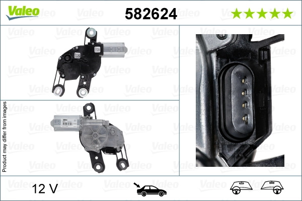 Motor stergator spate Valeo SKODA FABIA IV (PJ3) 2021-2025 - 582624