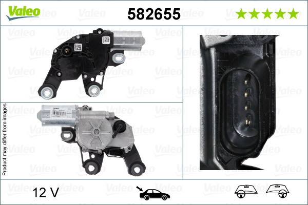 Motor stergator VALEO montare spate 582655 compati