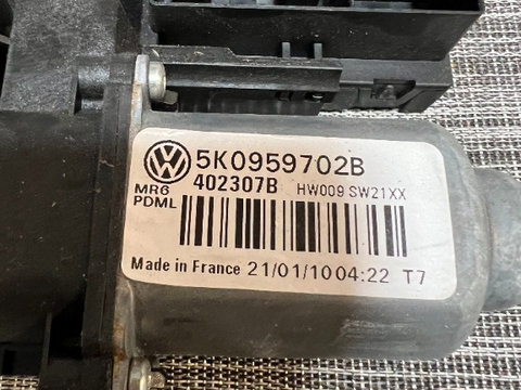 Motoras macara usa stanga fata, cod 5K0959702B, VW Golf 6 (5K1) (id:560387)
