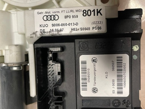 Motoras + modul geam electric usa dreapta fata Audi a3 8P 8P0959801K 801K