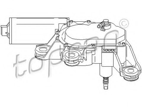 Motoras stergator 110 741 TOPRAN pentru Audi A4 Audi A3 Vw Passat Audi A6