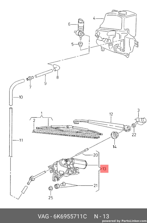 Motoras stergator haion SEAT IBIZA III (