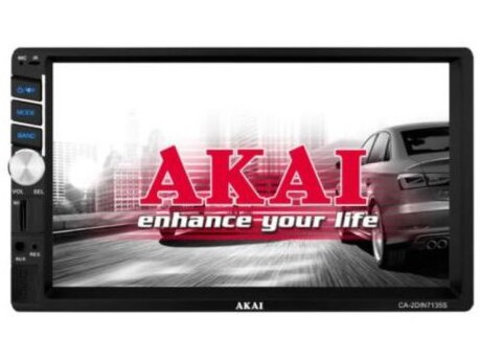 Multimedia 2DIN Akai CA-2DIN7135S,display touchscreen 7 inch