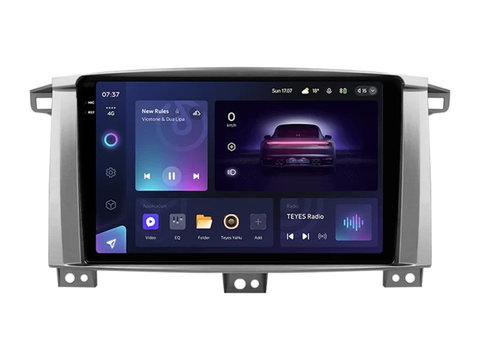 Navigatie Auto Teyes CC3 2K Toyota Land Cruiser LC J100 2002-2007 3+32GB 9.5" QLED Octa-core 2Ghz, Android 4G Bluetooth 5.1 DSP