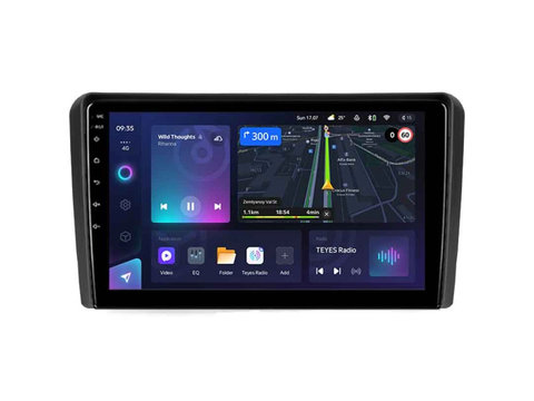 Navigatie Auto Teyes CC3L Audi S3 8P 2003-2013 4+32GB 9" IPS Octa-core 1.6Ghz, Android 4G Bluetooth 5.1 DSP