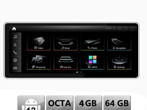 Navigatie dedicata Audi A6 C6 MMI2G 2005-2008 Android Octa Core 4+64 10.25" 1920x720