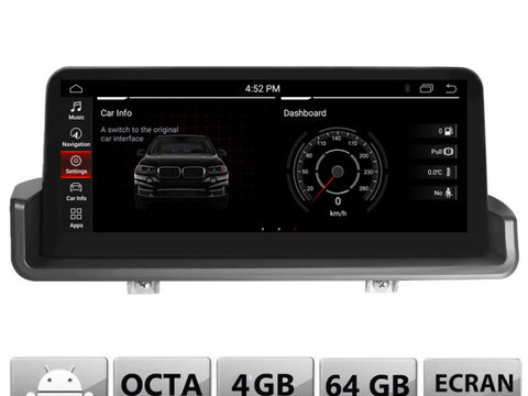 Navigatie dedicata BMW Seria 3 E90 2006-2012 fara ecran de fabrica Android ecran 10.25" 4+64 4G BT