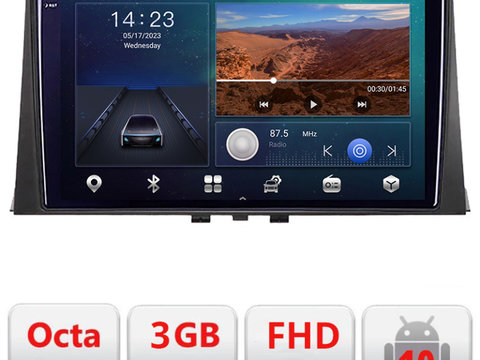 Navigatie dedicata Citroen Berlingo 2019- B-berlingo18 Android Ecran QLED octa core 3+32 carplay android auto kit-berlingo18+EDT-E310V3