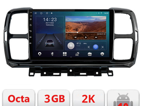 Navigatie dedicata Citroen C5 Aircross Android ecran Qled 2K Octa Core 3+32 carplay android auto Kit-aircross+EDT-E309v3-2K