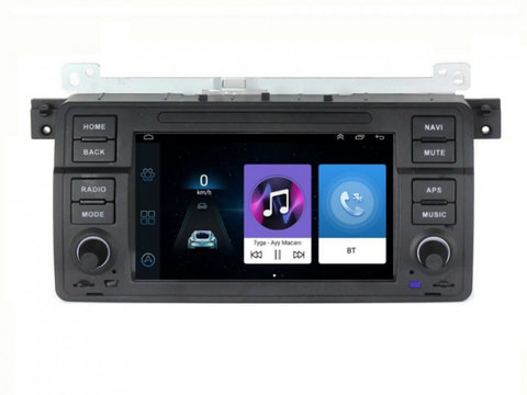 Navigatie dedicata cu Android BMW Seria 3 (E46) 1997 - 2005, 1GB RAM, Radio GPS Dual Zone, Display HD 7" Touchscreen, Internet Wi-Fi, Bluetooth, MirrorLink, USB, Waze
