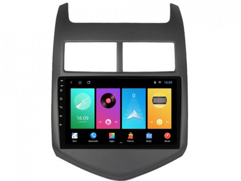 Navigatie dedicata cu Android Chevrolet Aveo 2011 - 2014, 1GB RAM, Radio GPS Dual Zone, Display HD IPS 9" Touchscreen, Internet Wi-Fi, Bluetooth, MirrorLink, USB, Waze
