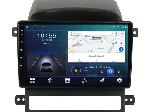 Navigatie dedicata cu Android Chevrolet Captiva 2006 - 2011, 2GB RAM, Radio GPS Dual Zone, Display HD IPS 9" Touchscreen, Internet Wi-Fi si slot SIM 4G, Bluetooth, MirrorLink, USB, Waze