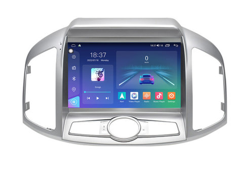 Navigatie dedicata cu Android Chevrolet Captiva 2011 - 2016, 4GB RAM, Radio GPS Dual Zone, Display 2K QLED 9.5" Touchscreen, Internet Wi-Fi si slot SIM 4G, Bluetooth, MirrorLink, USB, Waze