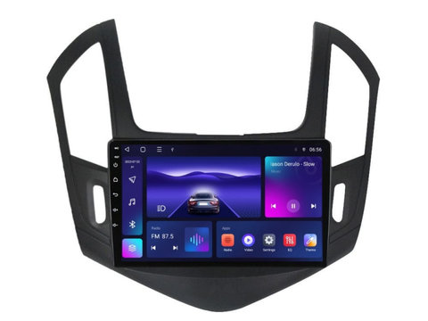 Navigatie dedicata cu Android Chevrolet Cruze 2013 - 2015, 3GB RAM, Radio GPS Dual Zone, Display HD IPS 9" Touchscreen, Internet Wi-Fi si slot SIM 4G, Bluetooth, MirrorLink, USB, Waze