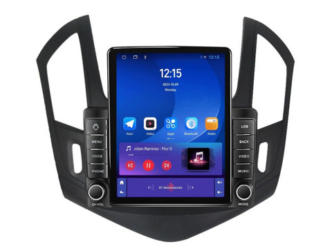 Navigatie dedicata cu Android Chevrolet Cruze 2013 - 2015, 1GB RAM, Radio GPS Dual Zone, Touchscreen IPS 9.7" HD tip Tesla, Internet Wi-Fi, Bluetooth, MirrorLink, USB, Waze