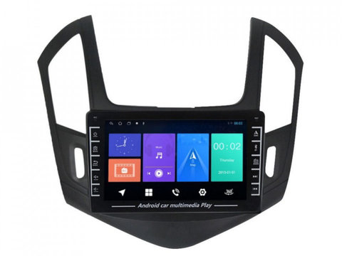 Navigatie dedicata cu Android Chevrolet Cruze 2013 - 2015, 1GB RAM, Radio GPS Dual Zone, Display HD IPS 8" Touchscreen, Internet Wi-Fi, Bluetooth, MirrorLink, USB, Waze