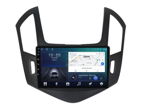 Navigatie dedicata cu Android Chevrolet Cruze 2013 - 2015, 2GB RAM, Radio GPS Dual Zone, Display HD IPS 9" Touchscreen, Internet Wi-Fi si slot SIM 4G, Bluetooth, MirrorLink, USB, Waze