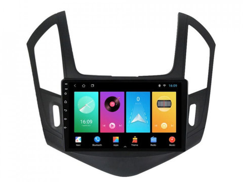 Navigatie dedicata cu Android Chevrolet Cruze 2013 - 2015, 1GB RAM, Radio GPS Dual Zone, Display HD IPS 9" Touchscreen, Internet Wi-Fi, Bluetooth, MirrorLink, USB, Waze