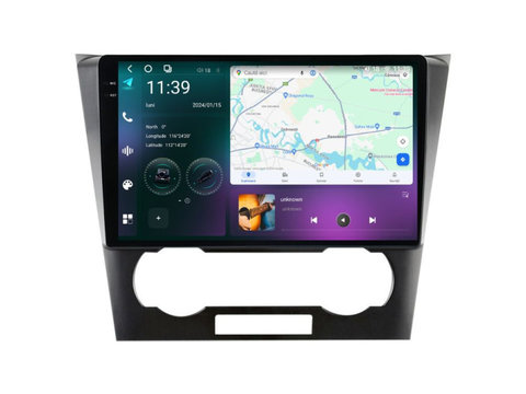 Navigatie dedicata cu Android Chevrolet Epica 2004 - 2012, 12GB RAM, Radio GPS Dual Zone, Display 2K QLED 9.5" Touchscreen, Internet Wi-Fi si slot SIM 4G, Bluetooth, MirrorLink, USB, Waze