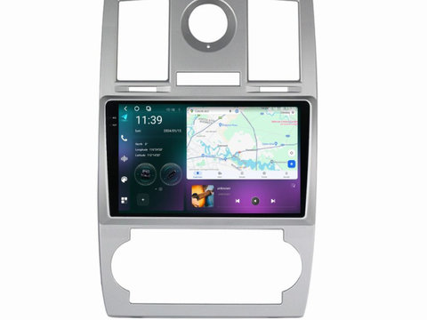 Navigatie dedicata cu Android Chrysler 300C 2004 - 2010, 12GB RAM, Radio GPS Dual Zone, Display 2K QLED 9.5" Touchscreen, Internet Wi-Fi si slot SIM 4G, Bluetooth, MirrorLink, USB, Waze