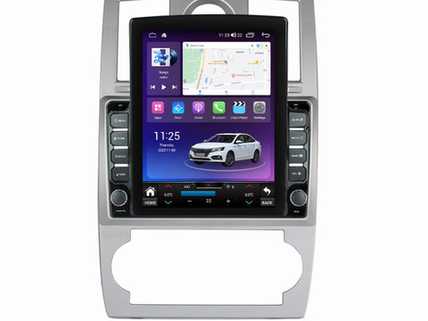 Navigatie dedicata cu Android Chrysler 300C 2004 - 2010, 4GB RAM, Radio GPS Dual Zone, Touchscreen IPS 9.7" HD tip Tesla, Internet Wi-Fi si slot SIM 4G, Bluetooth, MirrorLink, USB, Waze