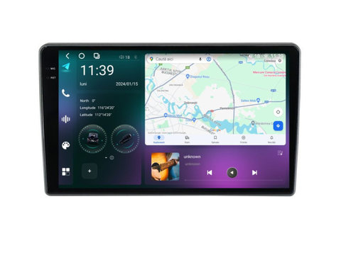 Navigatie dedicata cu Android Chrysler Sebring 2007 - 2010, 12GB RAM, Radio GPS Dual Zone, Display 2K QLED 10.36" Touchscreen, Internet Wi-Fi si slot SIM 4G, Bluetooth, MirrorLink, USB, Waze