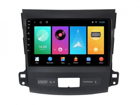 Navigatie dedicata cu Android Citroen C-Crosser 2007 - 2012, 1GB RAM, Radio GPS Dual Zone, Display HD IPS 9" Touchscreen, Internet Wi-Fi, Bluetooth, MirrorLink, USB, Waze