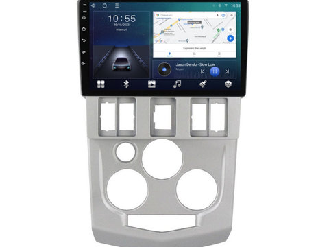 Navigatie dedicata cu Android Dacia Logan I 2004 - 2008, 2GB RAM, Radio GPS Dual Zone, Display HD IPS 9" Touchscreen, Internet Wi-Fi si slot SIM 4G, Bluetooth, MirrorLink, USB, Waze