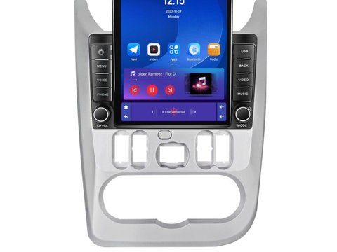 Navigatie dedicata cu Android Dacia Logan I 2008 - 2013, 1GB RAM, Radio GPS Dual Zone, Touchscreen IPS 9.7" HD tip Tesla, Internet Wi-Fi, Bluetooth, MirrorLink, USB, Waze