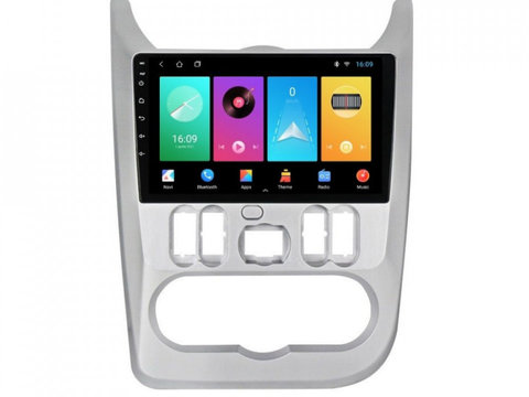 Navigatie dedicata cu Android Dacia Logan I 2008 - 2013, 1GB RAM, Radio GPS Dual Zone, Display HD IPS 9" Touchscreen, Internet Wi-Fi, Bluetooth, MirrorLink, USB, Waze