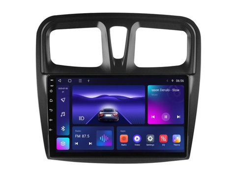 Navigatie dedicata cu Android Dacia Logan II 2012 - 2020, 3GB RAM, Radio GPS Dual Zone, Display HD IPS 10" Touchscreen, Internet Wi-Fi si slot SIM 4G, Bluetooth, MirrorLink, USB, Waze