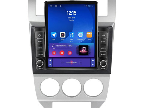 Navigatie dedicata cu Android Dodge Caliber 2006 - 2010, 1GB RAM, Radio GPS Dual Zone, Touchscreen IPS 9.7" HD tip Tesla, Internet Wi-Fi, Bluetooth, MirrorLink, USB, Waze