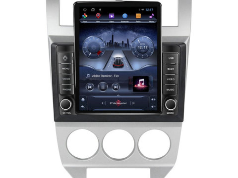 Navigatie dedicata cu Android Dodge Caliber 2006 - 2010, 2GB RAM, Radio GPS Dual Zone, Touchscreen IPS 9.7" HD tip Tesla, Internet Wi-Fi, Bluetooth, MirrorLink, USB, Waze