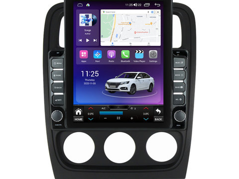 Navigatie dedicata cu Android Dodge Caliber 2010 - 2012, 4GB RAM, Radio GPS Dual Zone, Touchscreen IPS 9.7" HD tip Tesla, Internet Wi-Fi si slot SIM 4G, Bluetooth, MirrorLink, USB, Waze